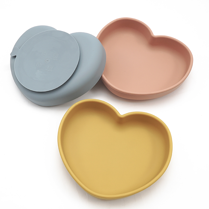 Baby Food Quality - Piring makanan Solid silikon kualitas tinggi