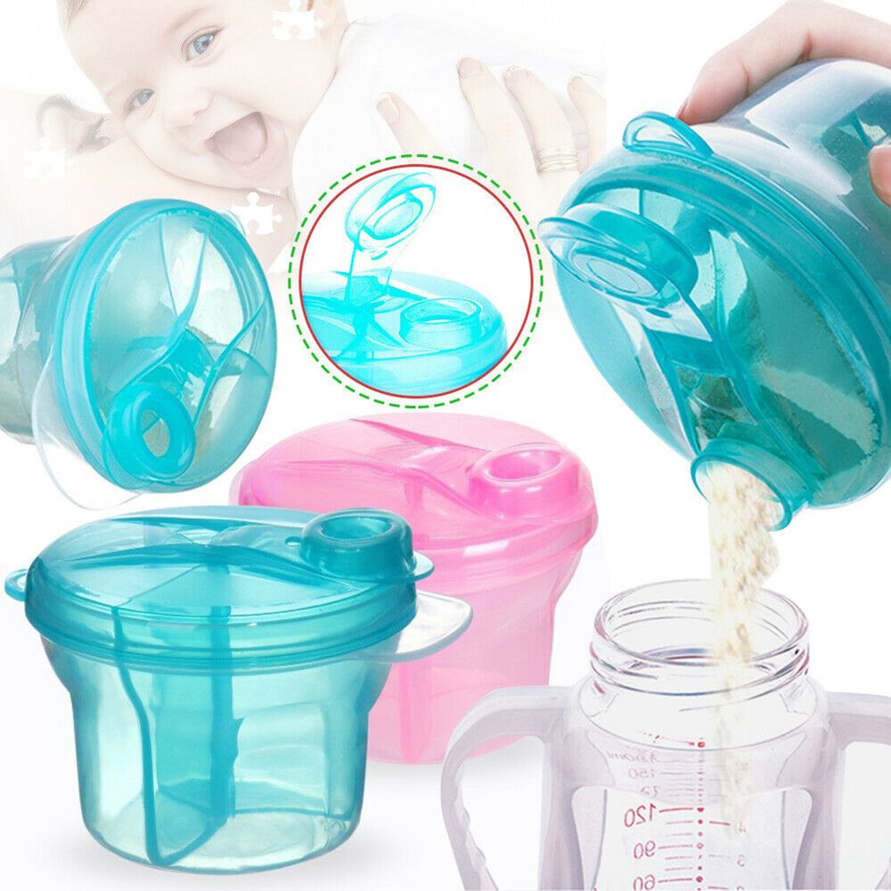 Baby Food Pouches - Dispenser susu bubuk bayi, 3 dosis