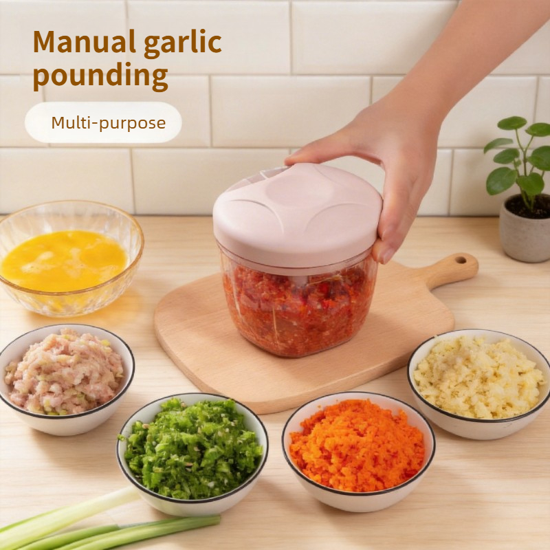 Baby Food Grinder - Penghancur Bawang Putih Manual Besar, Penggiling