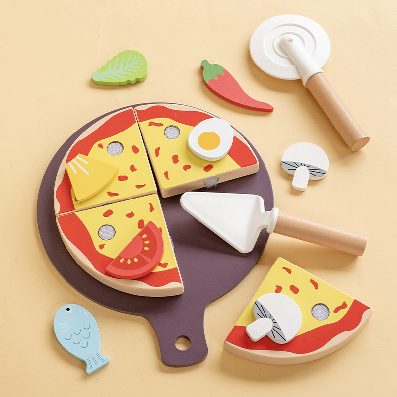 Baby Food Under 1 Year - Mainan Pemotong Pizza Anak-anak Set Pizza