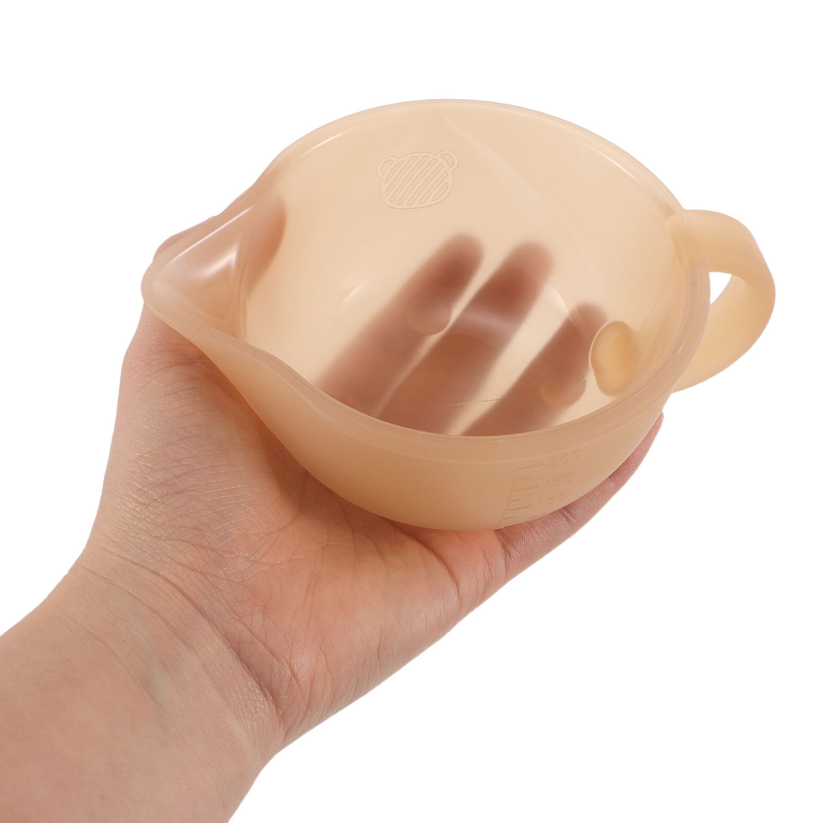 Baby Food Weaning - Mangkuk Bayi Silikon dengan Corong Ergonomis,