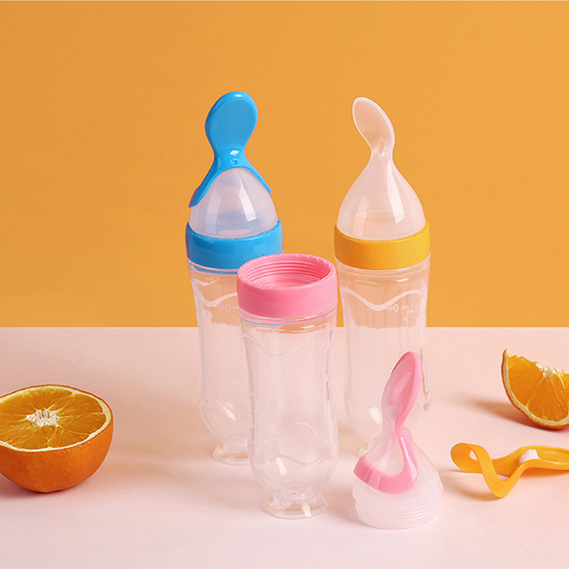 Baby Food Diet - Meremas botol makan silikon latihan bayi