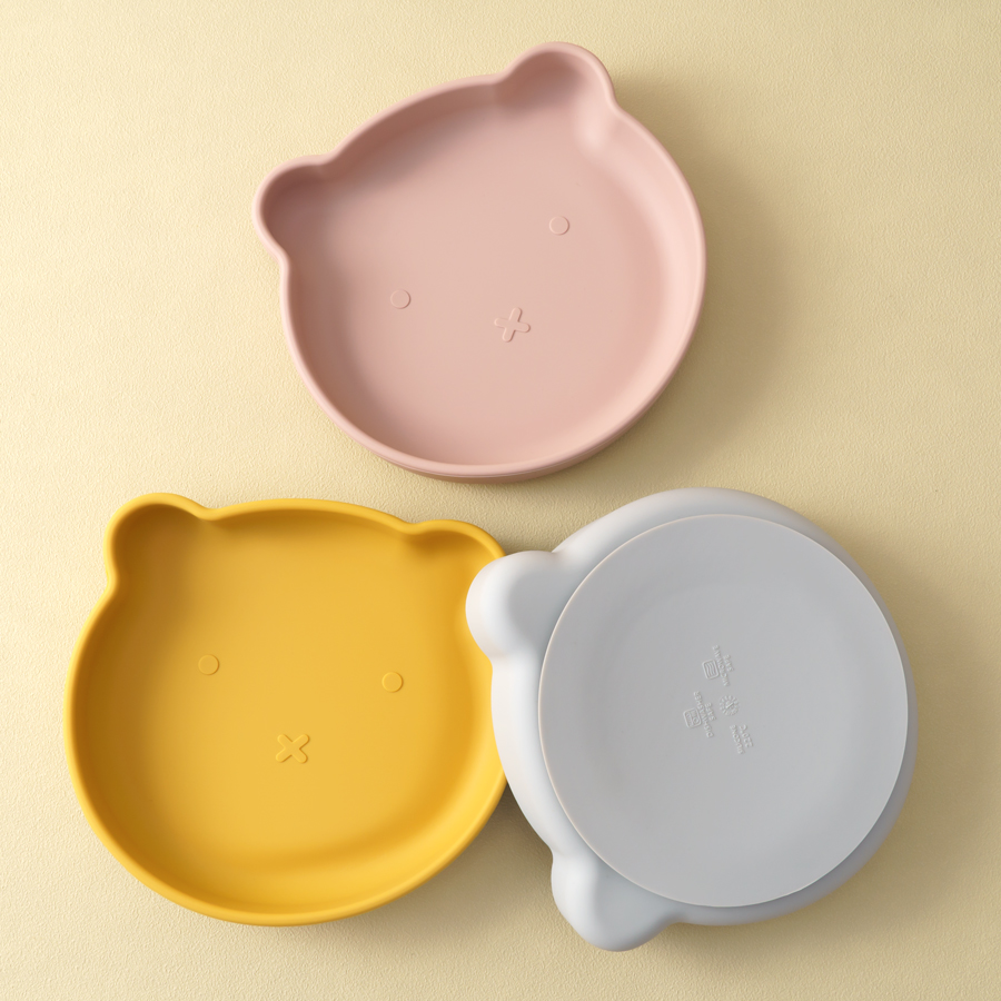Baby Food Utensils - Piring silikon bayi, 1 buah piring