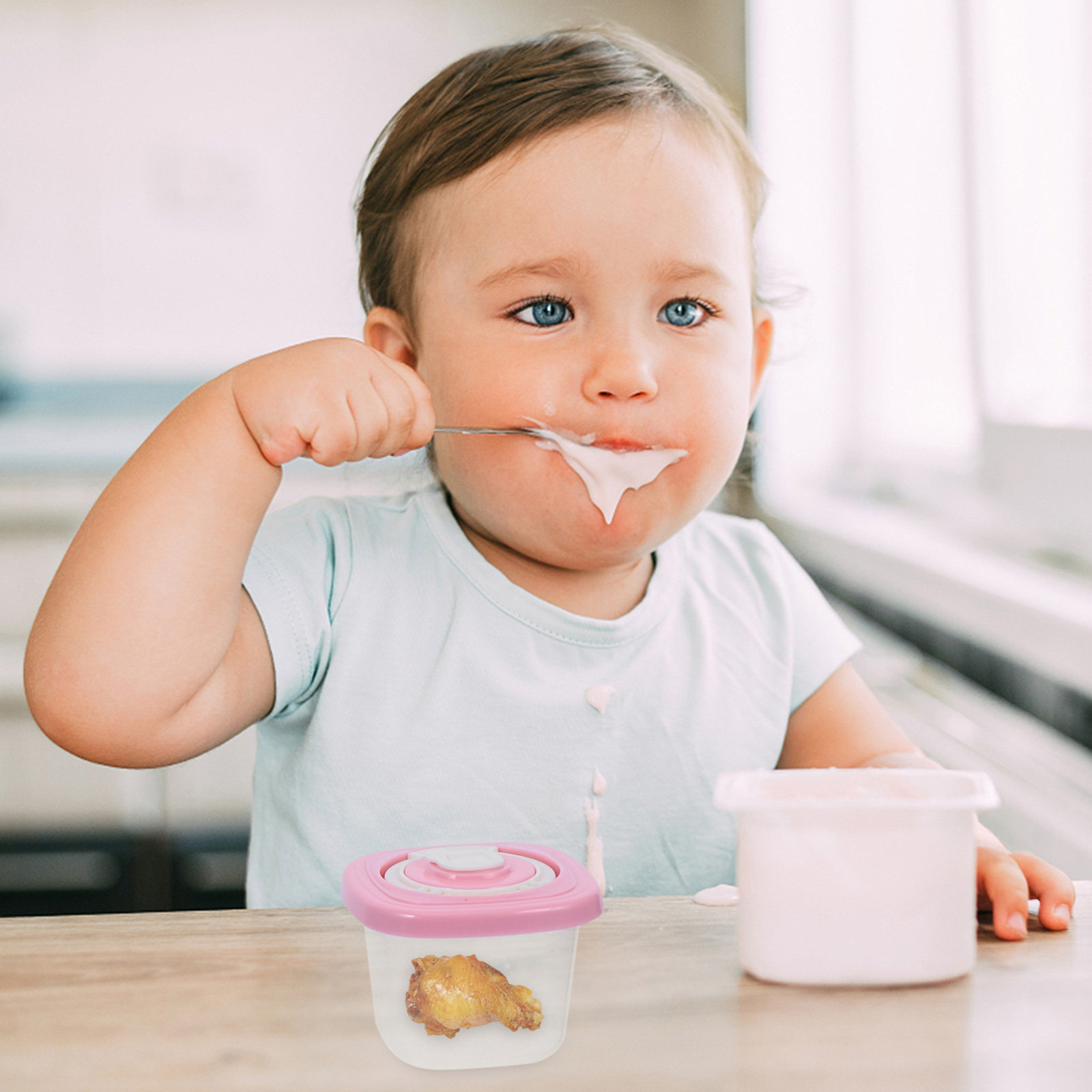 1Set Kotak Penyimpanan Makanan - Baby Food Quality ulasan dan harga