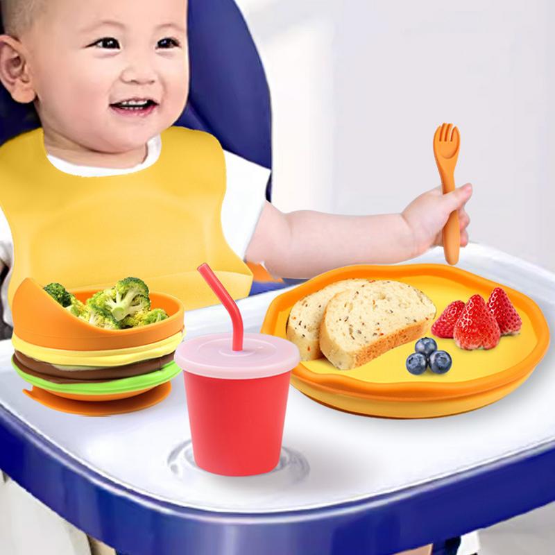 Set Makan Bayi Silikon Mangkuk - Baby Food Weaning ulasan dan harga