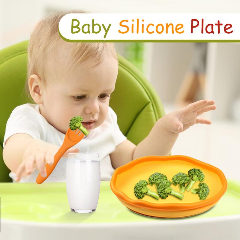 Set Makan Bayi Silikon Mangkuk - Baby Food Weaning ulasan dan harga