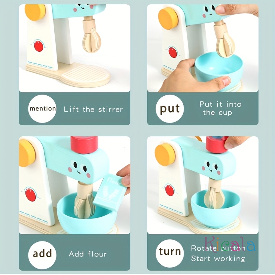 Mainan Dapur Kayu Simulasi Mes - Baby Food Under 1 Year ulasan dan harga