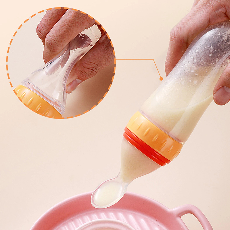 Meremas botol makan silikon la - Baby Food Diet ulasan dan harga