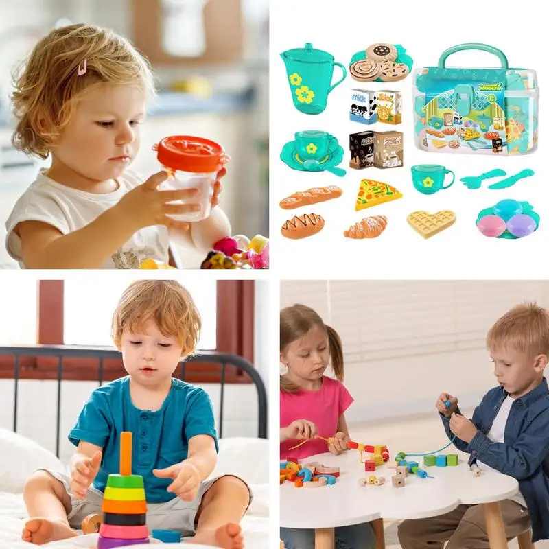 Set Teh Mainan untuk Gadis Kec - Baby Food Doll ulasan dan harga