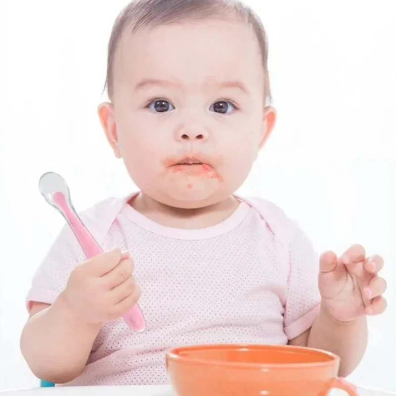 Sendok Silikon Bayi Bentuk Bin - Baby Food Utensils ulasan dan harga