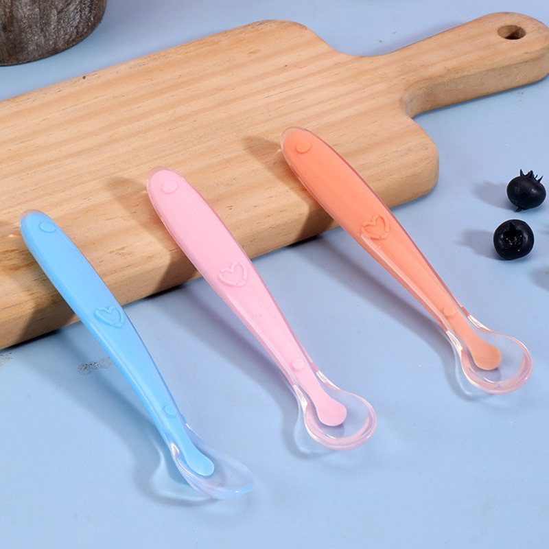Sendok Silikon Bayi Bentuk Bin - Baby Food Utensils ulasan dan harga