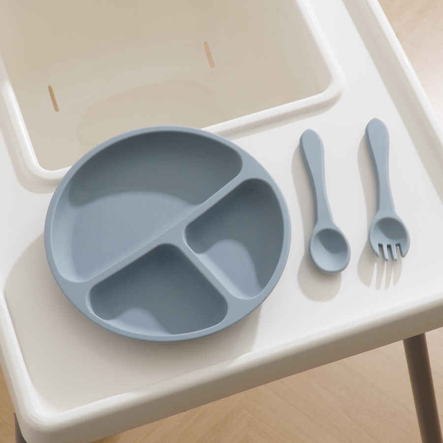 Peralatan makan silikon anak-a - Baby Food Utensils ulasan dan harga