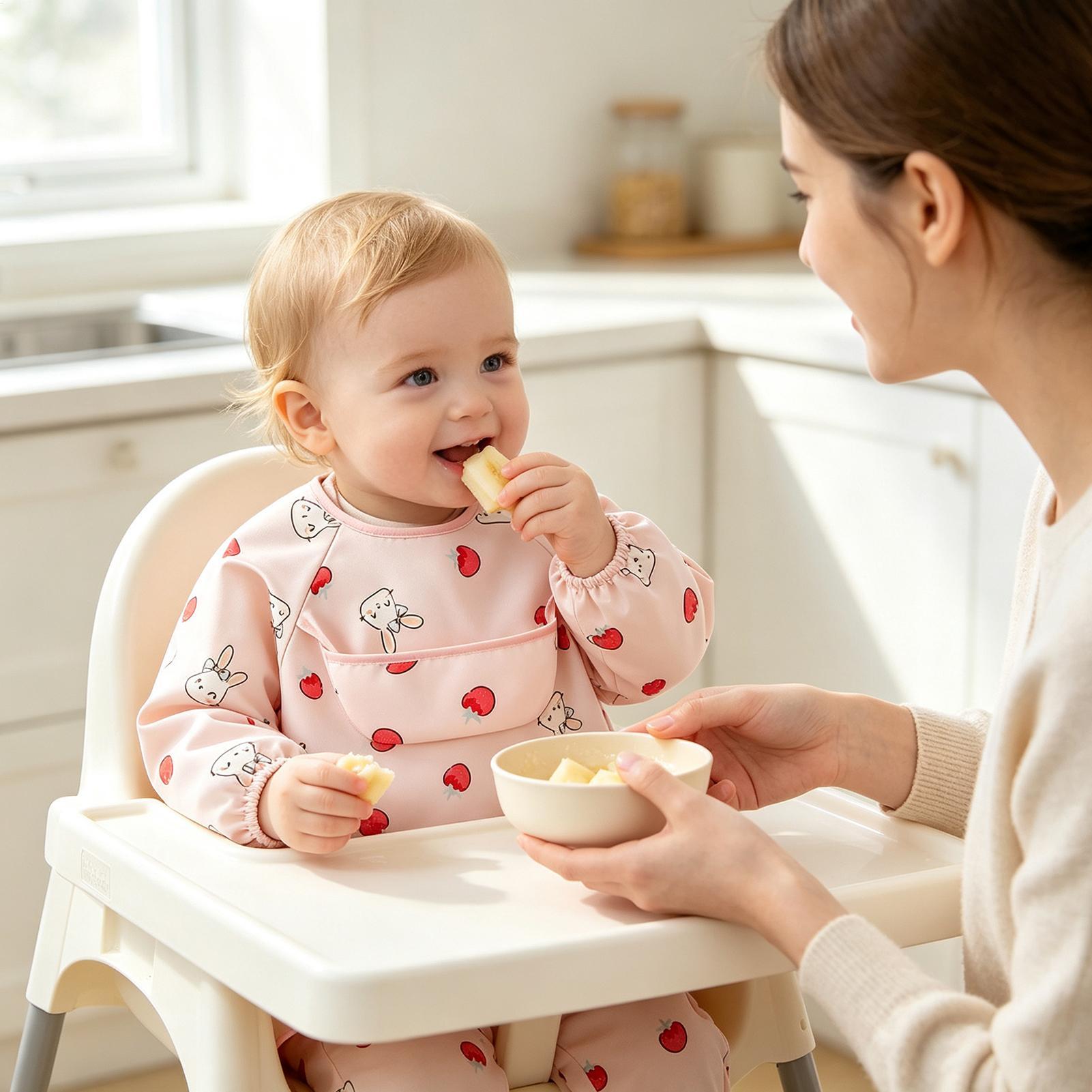 Celemek Anak Lembut Dapat Dise - Baby Food In Restaurant ulasan dan harga
