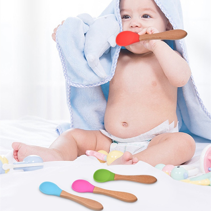 2 Buah/Set Sendok Garpu Siliko - Baby Food Utensils ulasan dan harga