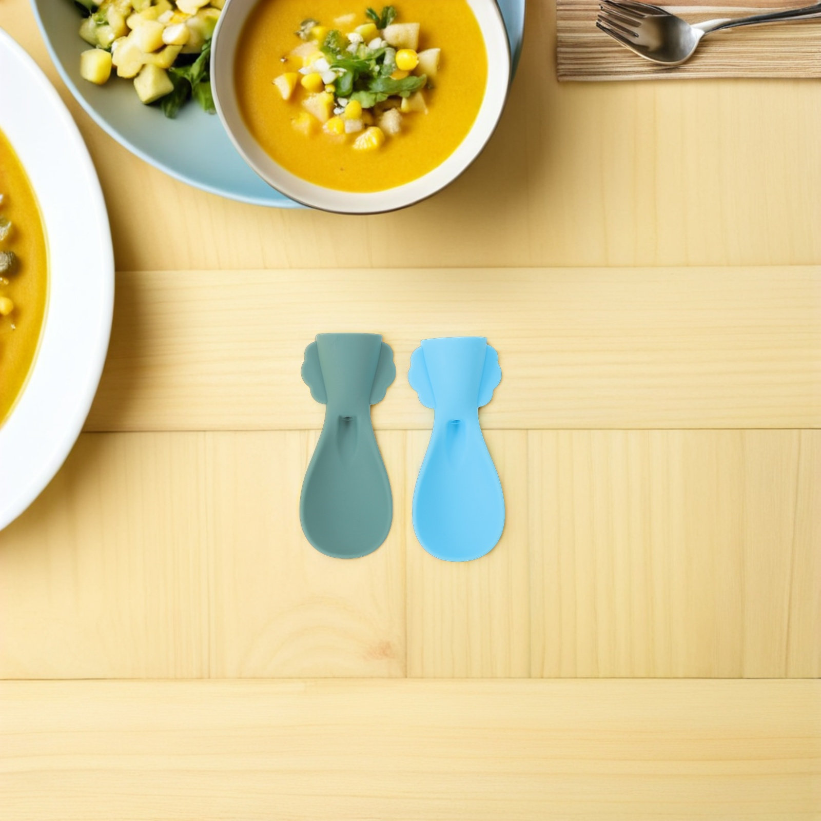 4pcs Sendok Makanan Bayi Silik - Baby Food Utensils ulasan dan harga