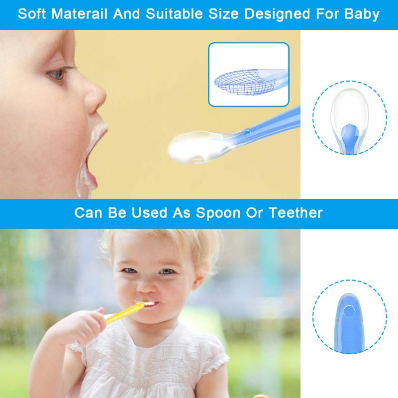 Sendok silikon bayi bebas BPA  - Baby Food Utensils ulasan dan harga