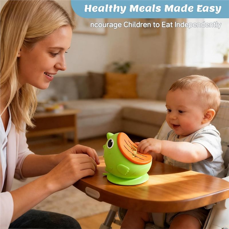 WOTT-Mangkuk Bayi Silikon, Can - Baby Food Quality ulasan dan harga